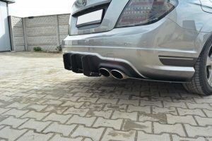 Mercedes C W204 Amg-Line (Facelift) Bakre Diffuser & Rear Side Splitters