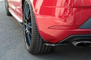Bakre Sidosplitters V.1 Seat Leon Mk3 Cupra Facelift / ABS Svart Struktur