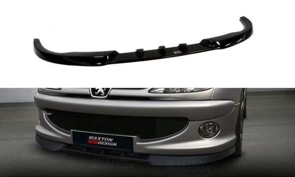 lmr Front Splitter Peugeot 206 (For: Cc, Rc, Gti, S16, Xsi, Xs, Sport) / ABS Black / Molet