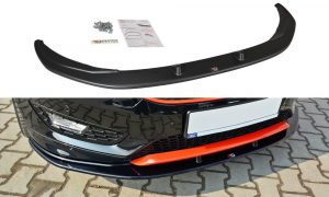 Front Splitter V.1 Ford Focus 3 St-Line (Facelift) / ABS Svart Struktur