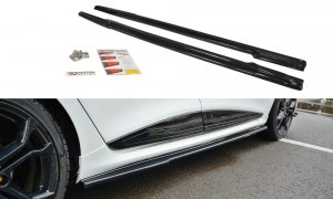 Side Skirts Diffusers Renault Clio Mk4 Rs / ABS Black / Molet