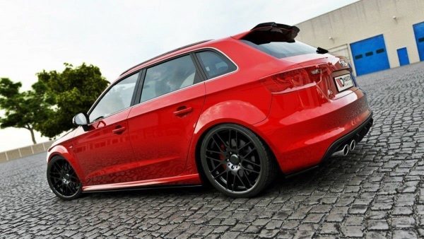 lmr Sidokjolar Diffusers Audi S3 8V Sportback / Audi A3 8V Sline / ABS Svart Struktur