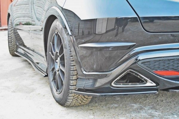 lmr Bakre Sidosplitters Honda Civic Viii Type S/R / ABS Svart Struktur