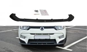 Front Splitter V.1 Ssangyong Tivoli / ABS Svart Struktur