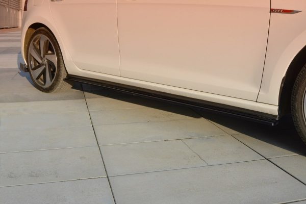 lmr Side Skirts Diffusers Vw Golf Vii Gti Facelift / Carbon Look