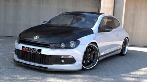 Front Splitter Vw Scirocco R-Line / ABS Svart Struktur