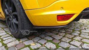 Bakre Sidosplitters Renault Megane 3 Rs / ABS Svart Struktur