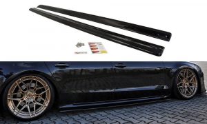 Side Skirts Diffusers Audi S8 D4 / ABS Black / Molet