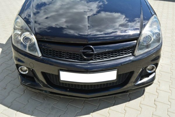 lmr Front Splitter Opel Astra H Opc / Vxr Nurburg / Gloss Black