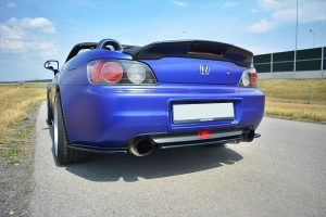 Central Rear Splitter Honda S2000 / ABS Black / Molet