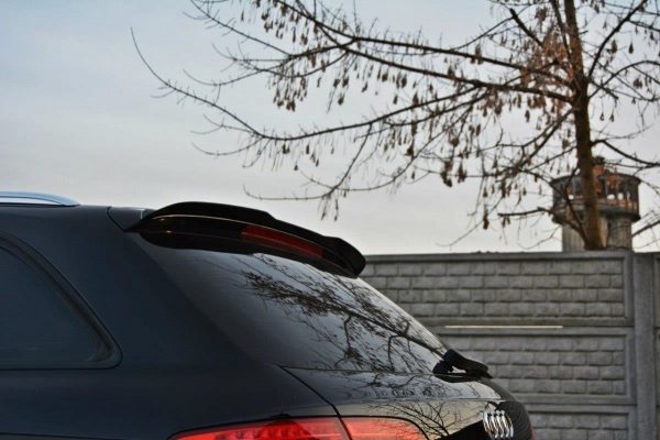 lmr Spoiler Cap Audi A4 B8 Avant / Blanksvart
