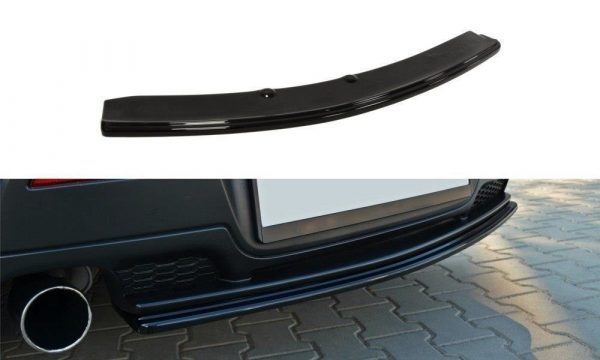 lmr Central Rear Splitter Mazda 3 Mps Mk1 Preface (Without Vertical Bars) / Gloss Black