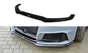 Front Splitter V.1 Audi Rs3 8Va Sportback / ABS Svart Struktur