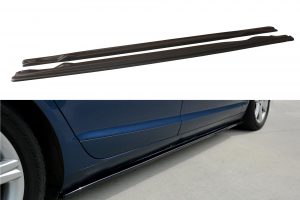 SIDE SKIRTS DIFFUSERS AUDI A6 C6 S-LINE (PREFACE) / ABS Black / Molet