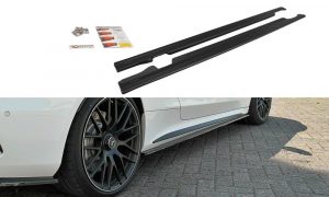 Side Skirts Diffusers Mercedes C-Class C205 63Amg Coupe / ABS Black / Molet
