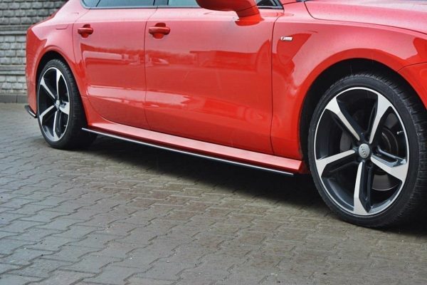 lmr Sidokjolar Diffusers Audi A7 S-Line (Facelift) / ABS Svart Struktur