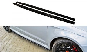 Sidokjolar Diffusers Audi Rs3 8Va / ABS Svart Struktur