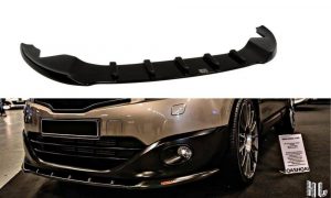 Front Splitter Nissan Qashqai (Facelift) / ABS Svart Struktur