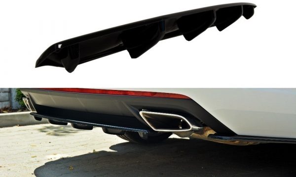 lmr Central Rear Splitter Skoda Octavia Iii Rs Facelift / Gloss Black