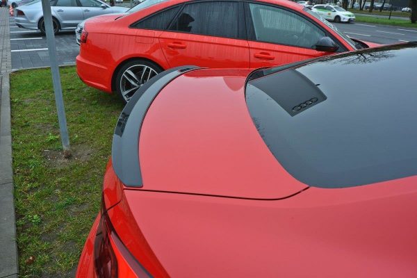 lmr Spoiler Cap Audi A5 F5 S-Line / ABS Svart Struktur