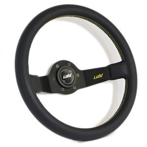 Steering Wheel Luisi Jet Leather Black / Black