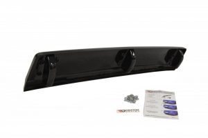 Central Rear Splitter Vw Golf Vii R (With Vertical Bars) / ABS Black / Molet