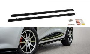 Side Skirts Diffusers Renault Clio Mk4 / ABS Black / Molet