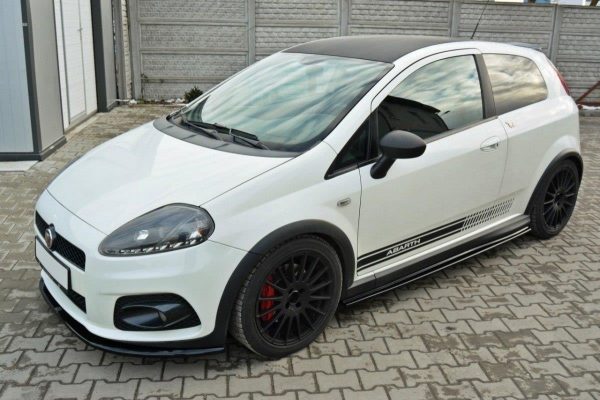lmr Side Skirts Diffusers Fiat Grande Punto Abarth / Carbon Look