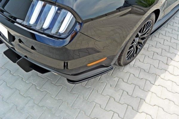 lmr Bakre Sidosplitters Ford Mustang Mk6 Gt / ABS Svart Struktur