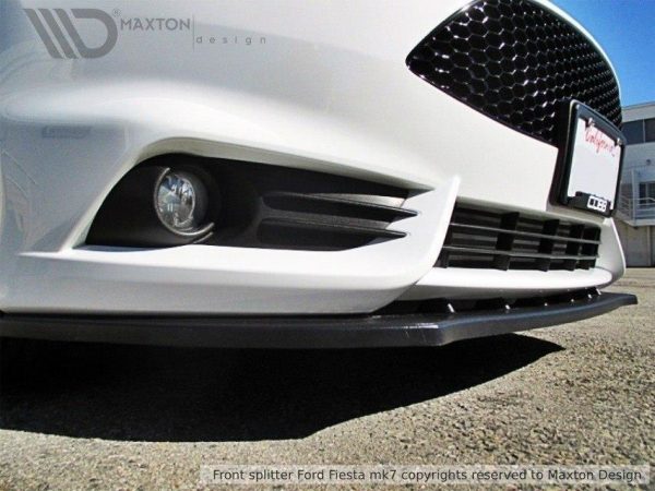 lmr Front Splitter Fiesta Mk7 St Facelift 2013-2016 / ABS Svart Struktur