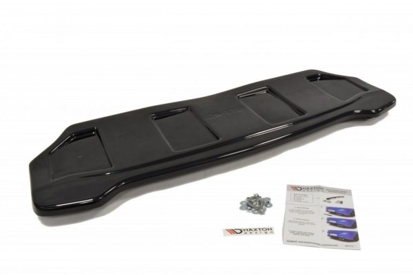 lmr Central Rear Splitter Peugeot 308 Ii Gti (With Vertical Bars) / Gloss Black