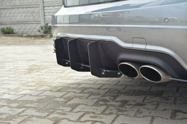 lmr Mercedes C W204 Amg-Line (Facelift) Bakre Diffuser & Rear Side Splitters