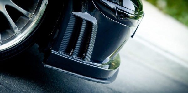 lmr Front Splitter Mercedes Clk W209 Black (Sl Black Series Look) / Carbon Look