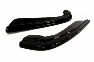 Rear Side Splitters BMW 5 F11 M-Pack (Fits Two Single Exhaust Ends) / ABS Black / Molet