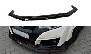 Front Splitter V.2 Honda Civic Ix Type R / ABS Svart Struktur