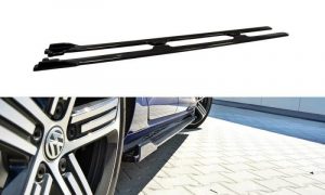 Side Skirts Diffusers Vw Golf Vii R (Facelift) / ABS Black / Molet