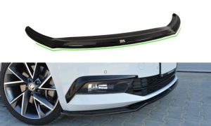 Front Splitter V.2 Skoda Superb Iii / ABS Svart Struktur