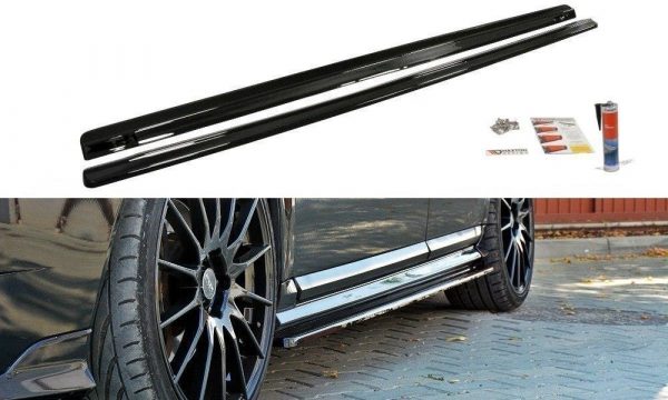 lmr Side Skirts Diffusers Volvo V50F R-Design / Carbon Look
