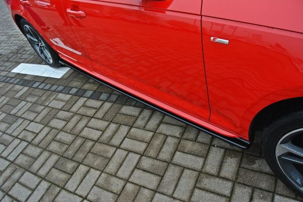 lmr Side Skirts Diffusers Audi A4 B9 S-Line / ABS Black / Molet
