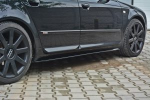 Sidokjolar Diffusers Audi S4 B6 / ABS Svart Struktur