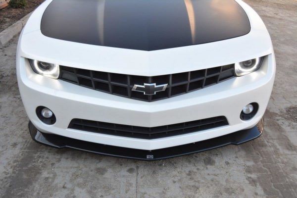 lmr Front Splitter Chevrolet Camaro V Ss - Us Version (Preface) / ABS Svart Struktur