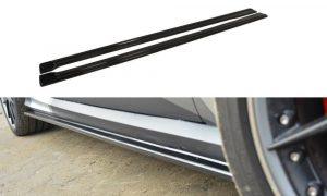 Side Skirts Diffusers Audi Rs6 C7 / ABS Black / Molet