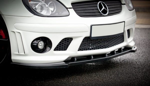 lmr Front Splitter Mercedes Slk R170 För Amg 204 Stötfångare / ABS Svart Struktur