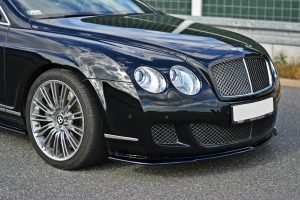 Front Splitter V.1 Bentley Continental Gt / ABS Svart Struktur