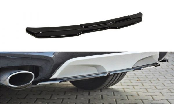 lmr Central Rear Splitter BMW X4 M-Pack (Without A Vertical Bar) / Gloss Black