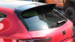 Spoiler Extension Seat Leon Mk3 Cupra Facelift / Blanksvart