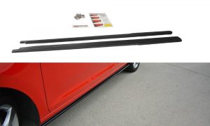 Side Skirts Diffusers Skoda Rapid Spaceback / ABS Black / Molet