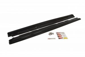 Side Skirts Diffusers Mercedes C-Class W204 (Facelift) / Gloss Black