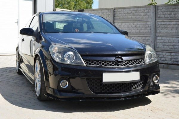 lmr Front Splitter Opel Astra H (For Opc / Vxr) / Carbon Look