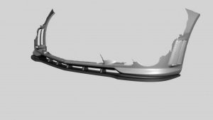 Front Splitter Mercedes C-Class W204 For Amg C63 / Carbon Look